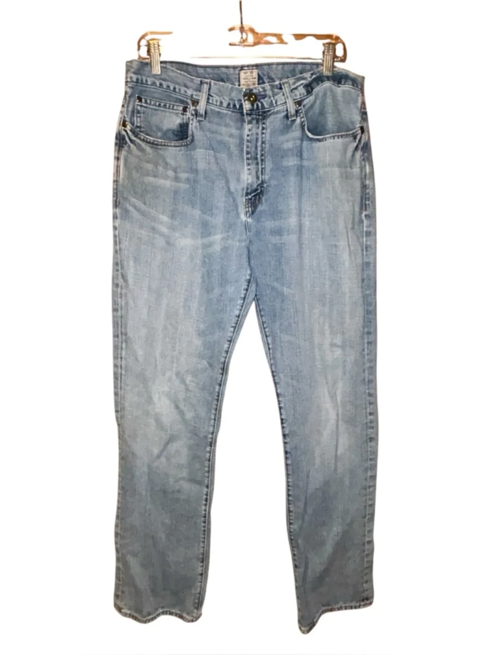 J.Crew Mens Vintage Slim Jeans 34x32 Straight Leg Cotton Made in Canada